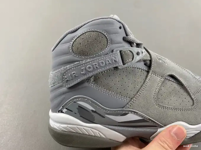 Rep 305381-014 Grey Retro Jordan 8 Cool 0608